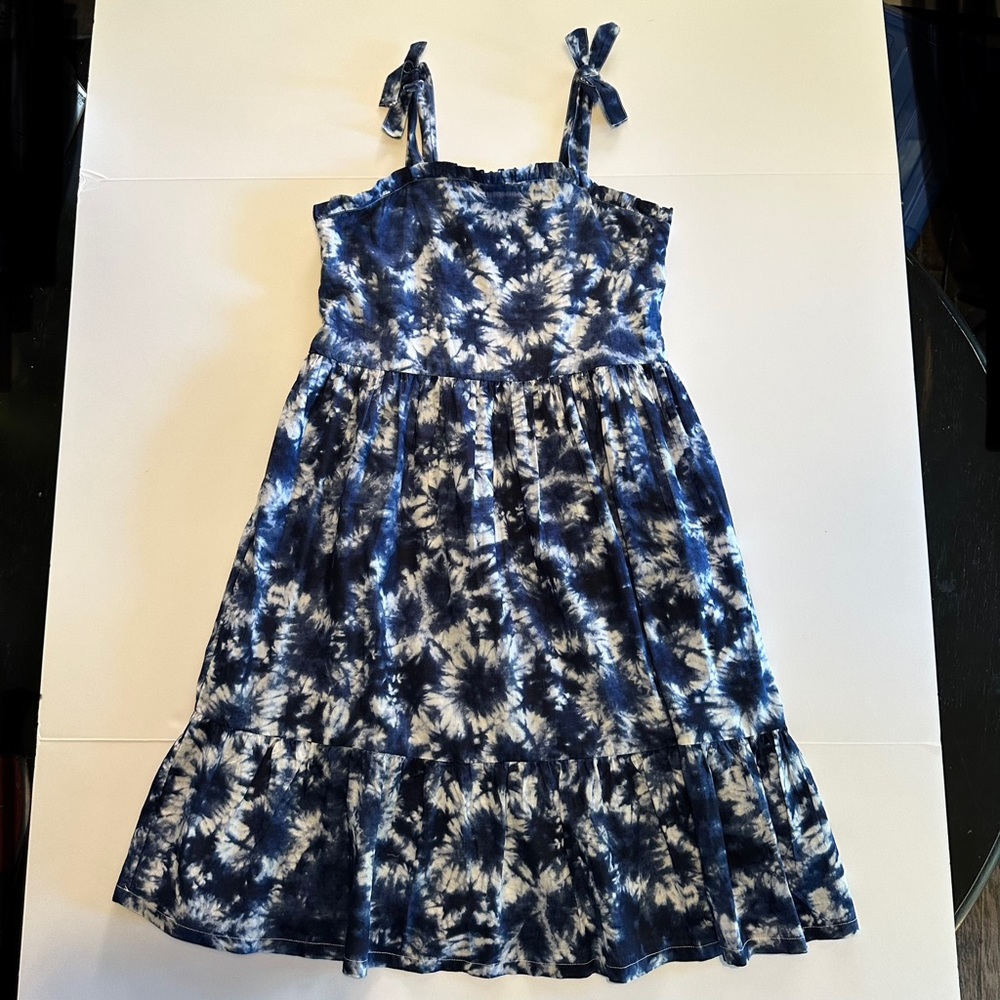 Girls GAP indigo tie dye sundress XXL 14-16